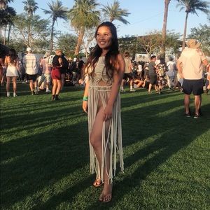 Handmade Macrame Festival Dress from Bulgaria